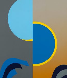 Mohamed-Melehi,-Lune-brisée,-1985,-Peinture-cellulosique-sur-bois,-120-x-100-cm,-Donation-de-l’artiste-FNM-MMVI-©radouanelbedri2026